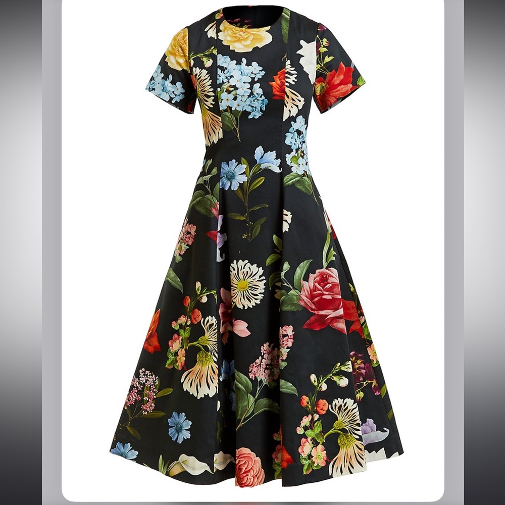 Mestiza Lia Floral Midi Dress in Midnight Garden
